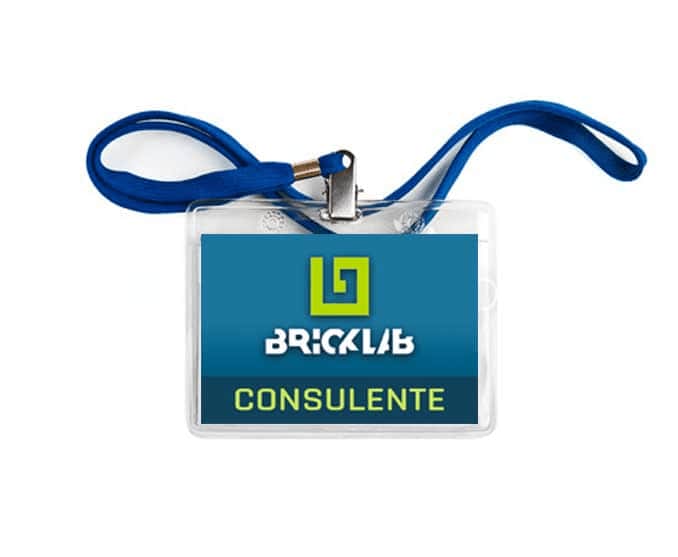 Badge con marchio BrickLab Consulente